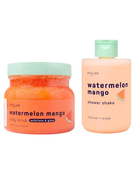 Duo Exfoliante y Gel de Ducha SpaLife Sandía y Mango 2 Piezas