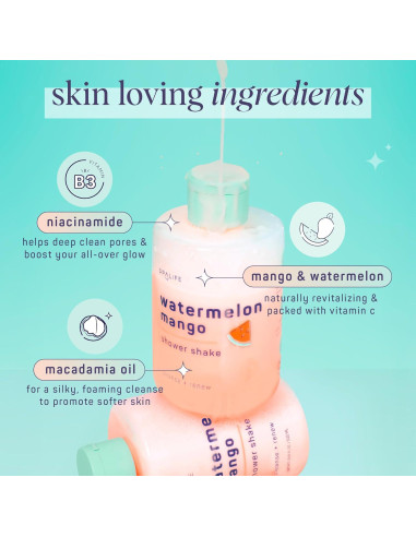 Duo Exfoliante y Gel de Ducha SpaLife Sandía y Mango 2 Piezas