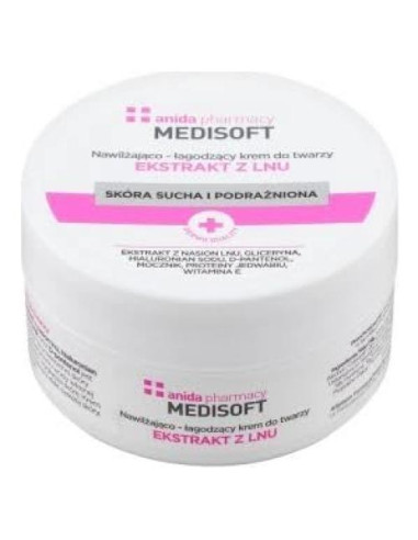 Crema Facial Anida Medisoft 100ml - Hidratante Linaza Ácido Hialurónico