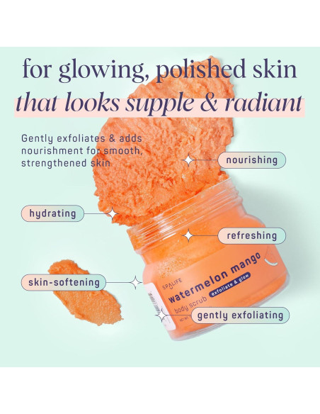 Duo Exfoliante y Gel de Ducha SpaLife Sandía y Mango 2 Piezas