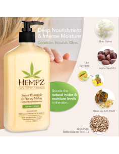 Loción Hidratante Corporal Hempz Piña y Melón 482 g 2
