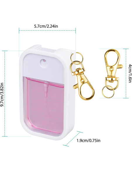 Funda de Silicona COCGVEL para Spray Desinfectante 30 ml Blanco