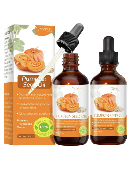 Aceite de Semilla de Calabaza Orgánico Jtopyrt 2PCS Hidratante