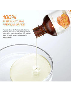 Aceite de Semilla de Calabaza Orgánico Jtopyrt 2PCS Hidratante 2