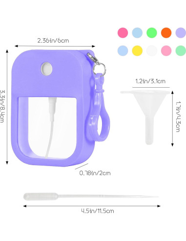 Juego de 10 Botellas de Spray Rellenables VIEKIER 38ml