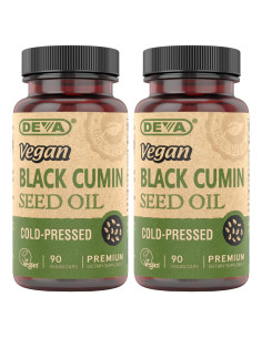 Aceite de Semilla de Comino Negro DEVA 90 Cápsulas Veganas