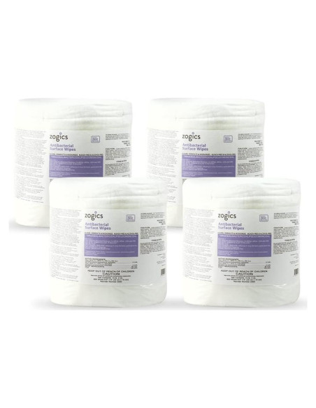 Toallitas Antibacteriales Zogics - 3200 Toallitas Desinfectantes