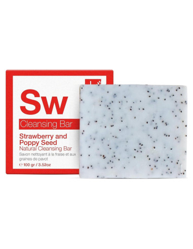 Barra de Limpieza Vegana Dr Botanicals 100g - Fresa y Amapola