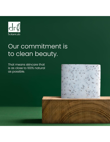 Barra de Limpieza Vegana Dr Botanicals 100g - Fresa y Amapola