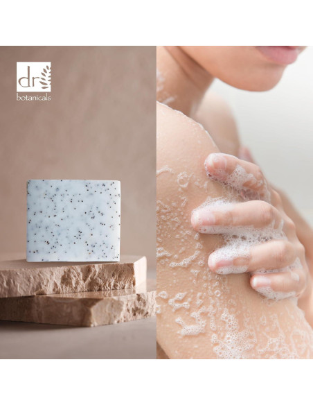 Barra de Limpieza Vegana Dr Botanicals 100g - Fresa y Amapola