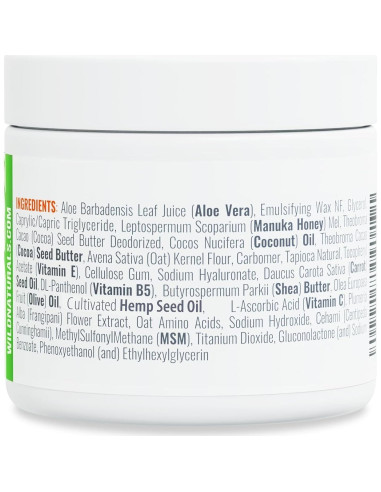 Crema Facial Hidratante Wild Naturals Miel de Manuka 104g