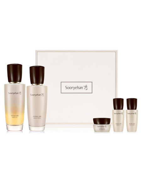 Set de Cuidado de Piel Sooryehan Micro Ginseng 331.5 ml - Hidratación y Elasticidad