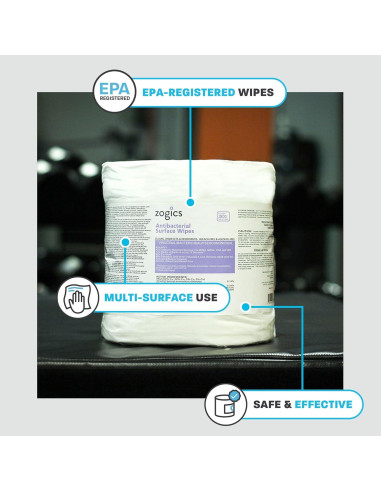 Toallitas Antibacteriales Zogics - 3200 Toallitas Desinfectantes