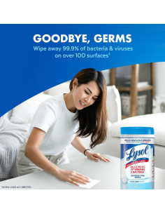 Toallitas Desinfectantes Lysol 80 Unidades Multiusos 4pk 2