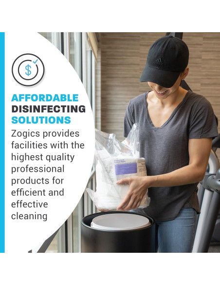 Toallitas Antibacteriales Zogics - 3200 Toallitas Desinfectantes