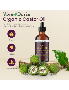 Aceite de Ricino Orgánico Viva Doria 118 ml - Prensado en Frío 2