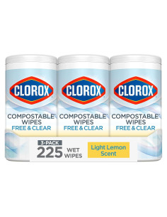 Toallitas de limpieza Clorox Free & Clear 75 unidades aroma limón