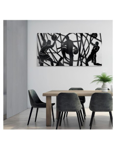 Arte de Pared Lienzo Baloncesto CHATYOUNG 122x61 cm