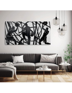 Arte de Pared Lienzo Baloncesto CHATYOUNG 122x61 cm 2