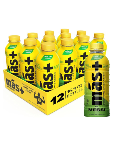 Bebida Deportiva Más+ por Messi 500ml Limón Lime League