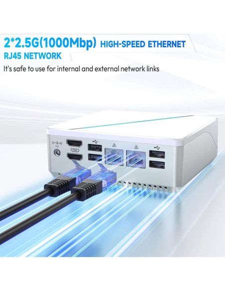 Mini PC LIMYEE N100 16GB RAM 512GB SSD 4K Doble HDMI