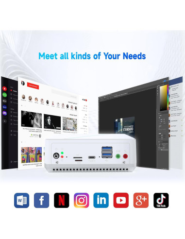 Mini PC LIMYEE N100 16GB RAM 512GB SSD 4K Doble HDMI