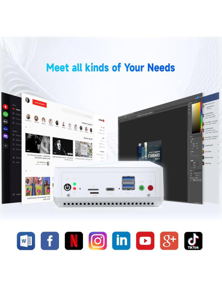 Mini PC LIMYEE N100 16GB RAM 512GB SSD 4K Doble HDMI