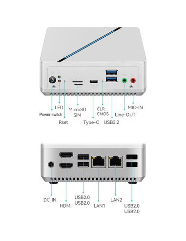 Mini PC LIMYEE N100 16GB RAM 512GB SSD 4K Doble HDMI