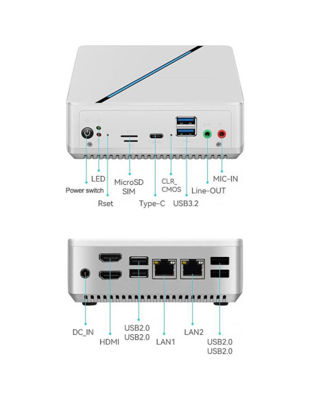 Mini PC LIMYEE N100 16GB RAM 512GB SSD 4K Doble HDMI