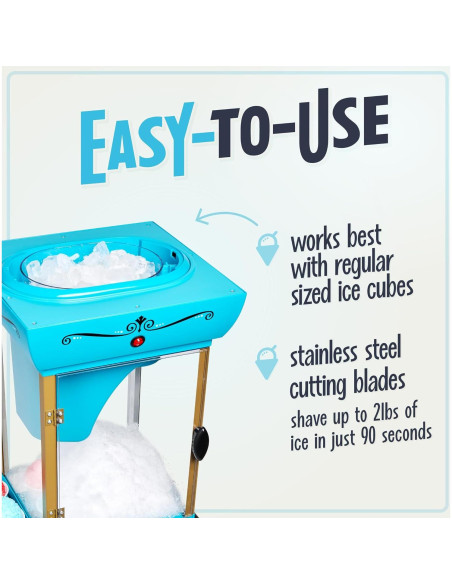 Máquina de Hielo Raspado Nostalgia SCC399 - Carrito Retro Blanco Máquina de Hielo Raspado Nostalgia SCC399 - Carrito Retro Blanco