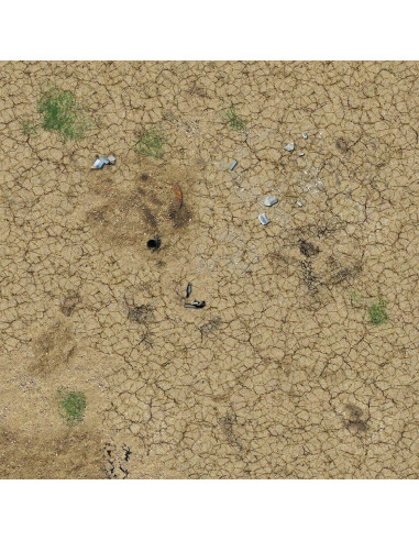 Tapete de Juego Desierto Yermo Battle Systems 60x60cm Neopreno