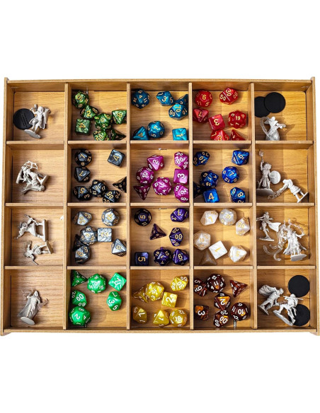 Juego de Dados Poliedricos DND Rolledomain 84 Piezas con Bolsa