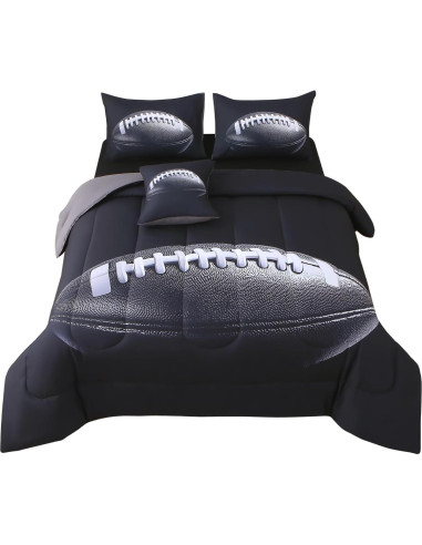 Conjunto de Edredón Temático de Fútbol JQinHome 6 Piezas