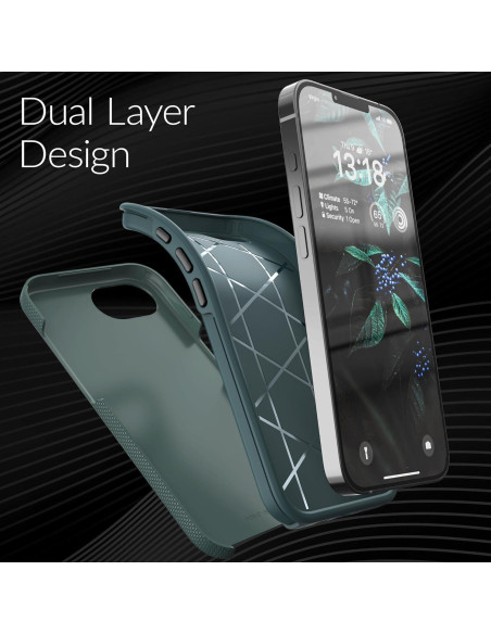 Funda Dual Guard Crave para iPhone 16e - Verde Bosque Funda Dual Guard Crave para iPhone 16e - Verde Bosque