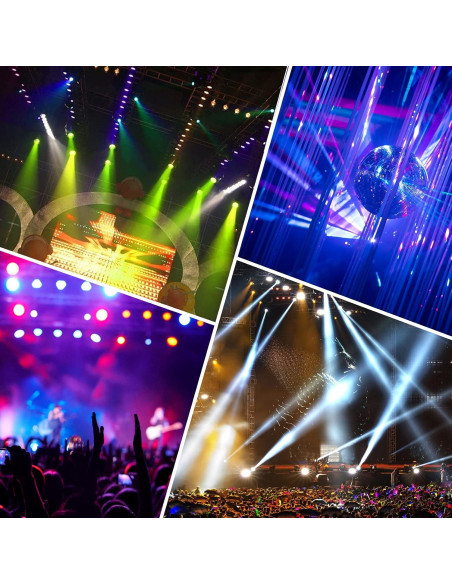 Luces de escenario LED U`King 36W RGB 4 paquetes DMX