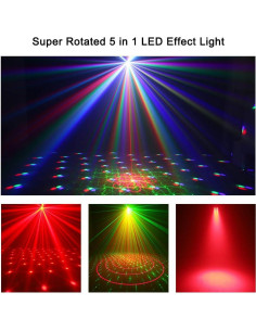 Luces de escenario WorldLite VES691 LED 5 en 1 con control remoto 2