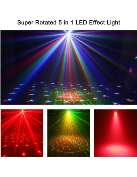 Luces de escenario WorldLite VES691 LED 5 en 1 con control remoto