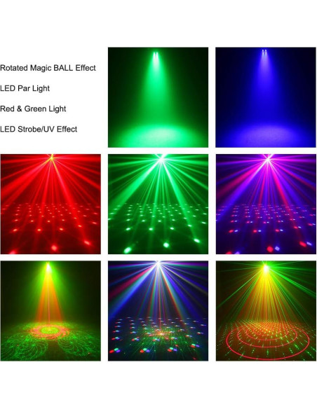 Luces de escenario WorldLite VES691 LED 5 en 1 con control remoto