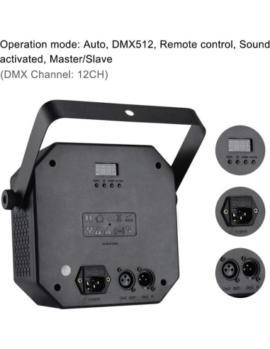 Luces de escenario WorldLite VES691 LED 5 en 1 con control remoto