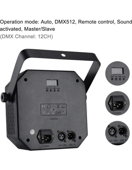 Luces de escenario WorldLite VES691 LED 5 en 1 con control remoto