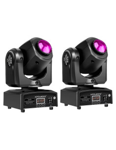 Luces Móviles XPC 60W 8 Gobos 8 Colores DMX para Eventos