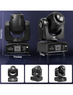 Luces Móviles XPC 60W 8 Gobos 8 Colores DMX para Eventos 2