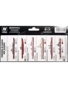 Set de Pintura Acrílica Vallejo Kriegsmarine WWII 136ml Negro 2