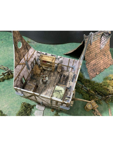 Casa de Pueblo Modular Sistemas de Batalla 28-35mm Fantasía