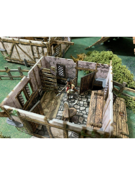 Casa de Pueblo Modular Sistemas de Batalla 28-35mm Fantasía