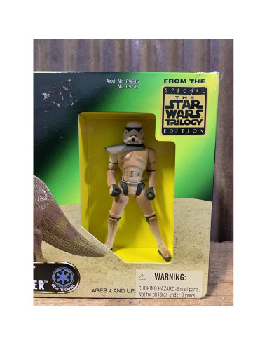 Figuras Star Wars Mattel Dewback y Sandtrooper 28.7x14.5cm