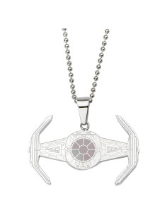 Collar colgante Tie Fighter grabado Animewild Star Wars
