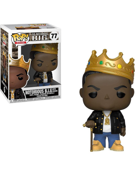 Figura de Vinilo Notorious B.I.G. con Corona Funko POP! Rocks