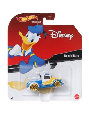 Paquete 4 coches Disney Hot Wheels Mickey Minnie Donald Daisy