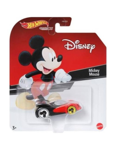 Paquete 4 coches Disney Hot Wheels Mickey Minnie Donald Daisy
